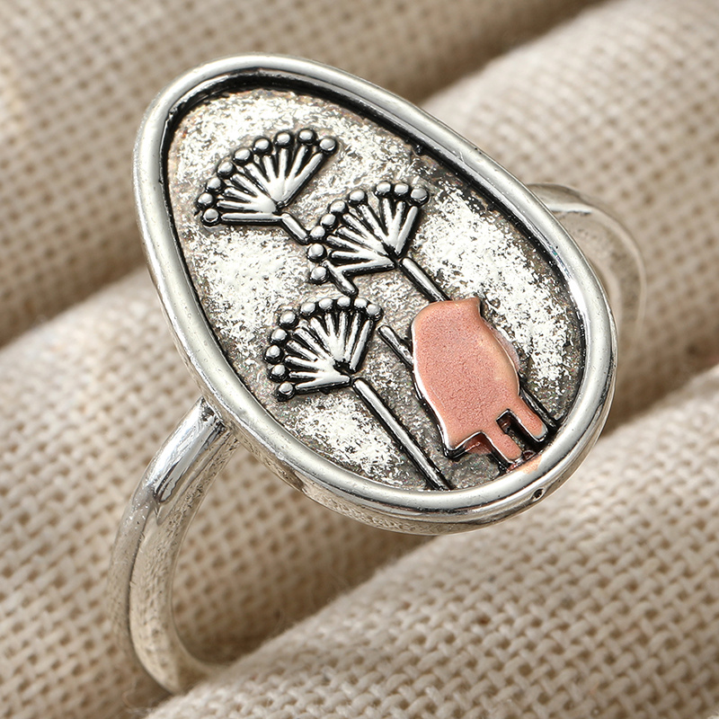 Women's Vintage Creative Geometric Pattern Ring